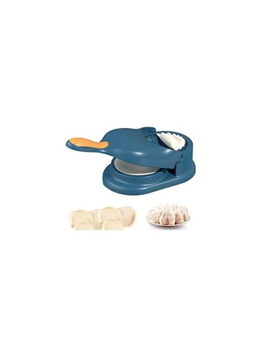 2 in 1 Dumpling Maker Double Head with Press Mould (Blue)
