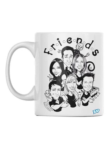 Friends Printed Coffee Mug White