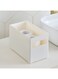 Box White Toilet Paper Organizer for Bathroom