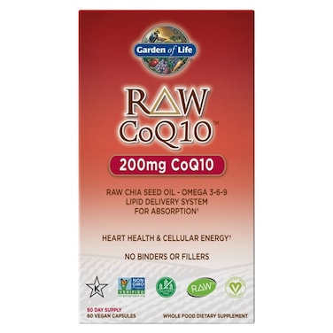 Garden Of Life Raw CoQ10, 60 Veggie Capsules, 200 mg