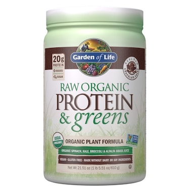 Garden Of Life Raw Protein &amp; Greens, Chocolate, 1LB