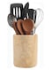 SPESHSTONES Travertine Marble Handmade Kitchen Utensil Holder - Countertop Organizer - 5.5"x6.5" Cutlery Holders &ndash; Home &amp; Kitchen Accessories