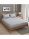 Premium Queen Size Flat Bedsheet with 2 Matching Pillowcases &acirc;&euro;&ldquo; Luxury Modern Design &acirc;&euro;&ldquo; Oversized Comfort (230x250 cm) Soft, Breathable Microfiber Bedding Set for All Seasons