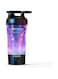 Electric Shaker Bottle, 750ml Blender Bottles for Protein Mixes, Portable USB C Rechargeable Pulse Protein Shake Bottle, BPA Free, Colorful Light Base (Black)