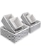 Fabric Storage Boxes 6 Packs Wardrobe Organizer Closet Organisers Container Baskets Cubes Foldable Drawer Dividers for Clothes Socks Toys Underwear- Fits Home, Bedroom, Living Room