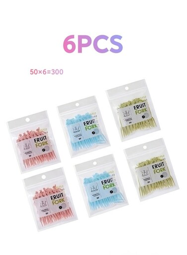 Packs of Disposable Plastic Fruit Forks for Family Party Birthday Party Wedding Dessert Cake Forks
