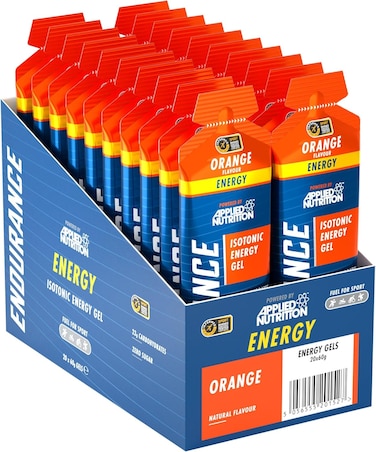 Applied Nutrition Endurance Isotonic Gel Pre Workout Food Supplement, Orange, (Pack of 20 x 60 Gram)