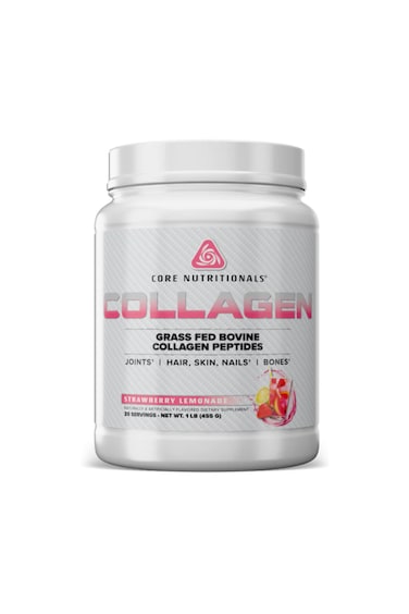 Grass-Fed Collagen Peptides Powder  Type I &amp; III Bovine Collagen for Skin, Joints &amp; Connective Tissue Support  Strawberry Lemonade (1lb)