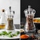 Premium Clear Acrylic Pepper Grinder &ndash; Adjustable Coarseness Manual Salt &amp; Pepper Mill with Stainless Steel Mechanism &ndash; Refillable Kitchen Spice Grinder