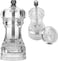 Premium Clear Acrylic Pepper Grinder &ndash; Adjustable Coarseness Manual Salt &amp; Pepper Mill with Stainless Steel Mechanism &ndash; Refillable Kitchen Spice Grinder