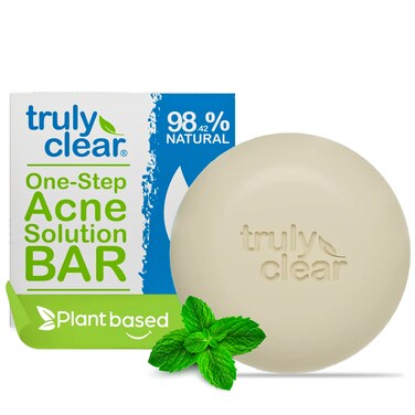 Acne Bar - Plant-Based 1-Step Pimple Treatment for Face, Chest &amp; Back - Approved for Acne, Rosacea, Non-Drying, Pharmaceutical Grade, Salacylic Acid + Hyaluronic Acid
