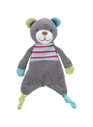 Trixie Junior Bear Plush Dog Toy - GREY/28CM