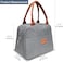 MahMir Insulated Lunch Bag for Men Women Kids with Strap Handles, Wide Open Easy to Clean Insulated Lunch Bag Box for Office Work School Picnic Travel, Leakproof Thermal Cooler Insulated Lunch (Grey)
