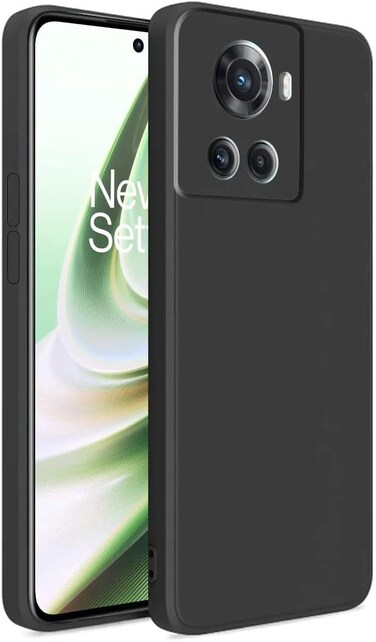 EXELLE Case for OnePlus 10R 5G, Camera Protection Ultra Slim Soft TPU Silicone Matte Shockproof Bumper Cover for OnePlus 10R 5G (Black)