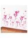 BPA Birds standing on Love Heart Flower Skirting Lines Wall Sticker Living Room Bedroom Nursery Flooring Angular Line Decal Vinyl Decor