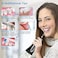 H2ofloss Water Flosser Cordless Oral Irrigator Portable Rechargeable Dental Flossers with 5 Modes &amp; 6 Tips Water Flossing with 300ML Water Tank for Home and Travel, Braces &amp; Bridges Care (Black-H6)
