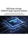 Borrego Smart7 Mini Rechargeable Projector Portable 4K Supported Smart Projector with Built in Battery WiFi Bluetooth and Remote Control for Home Cinema Bedroom and Outdoor Movies