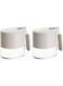 2 Packs Condiment Jar Spice Container, Airtight Seasoning Container with Spoon Lid, Seasoning Box Glass, for Kitchen Counter Keeping Sugar, S alts, Spice, Sauce, Salt Container Sugar Bowl (white)