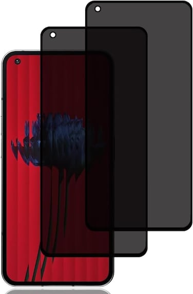Muzz Privacy Screen Protector for Nothing Phone 1 [2 Pack], Anti-Spy Tempered Glass Film, 9H Hardness, Anti Scratch, Anti Fingerprint, Bubble-Free, Anti-Spy Screen Protector for Nothing Phone 1