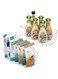 CAZADORA Fridge Organizer Bins - 2-Pack Clear BPA-Free Storage Containers (14.5in) for Efficient Kitchen Organization - Ideal for Fridge and Cabinet Storage to Keep Your Space Neat and Tidy, 2PCS.
