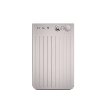 PLAUD Smart AI Voice/Audio Recorder With Black Magnetic Case 64GB &ndash; Starlight