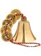 MAKINGTEC Chinese Feng Shui Copper Bell with Five Emperor Copper Coins, Lucky Charms Fortune Coins Ornaments Hanging Bell, Car Home Decoration Bells for Success, Prosperity, Peace and Safe