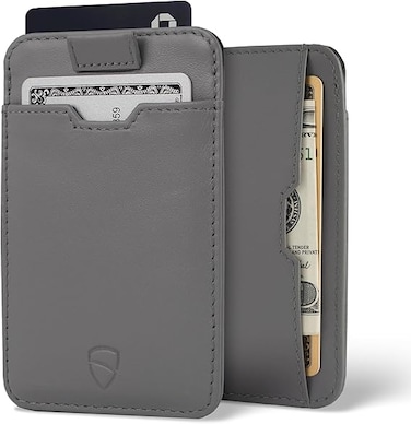 Vaultskin Mens RFID Blocking Slim Leather Card Wallet - CHELSEA Minimalist Front Pocket Cardholder
