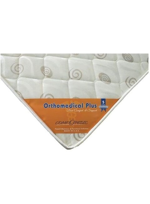 Ortho Plus Medical Rebonded Foam Mattress (Extra Firm Feel) Reversible Mattress     210x200x22 cm