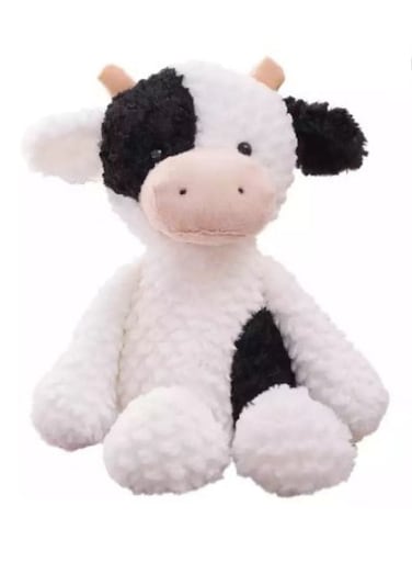 35cm Cow Plush Toy Soft Cute Animal Dolls from Pure Cotton Desktop Decoration Stuffed Cartoon Doll Children Plush Toy Birthday Gift