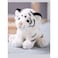 20cm Realistic Tiger Animal Plush Soft Stuffed Doll made from Eco-friendly Cotton Toy Bed Sofa Chair Decoration,White