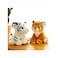 20cm Realistic Tiger Animal Plush Soft Stuffed Doll made from Eco-friendly Cotton Toy Bed Sofa Chair Decoration,White