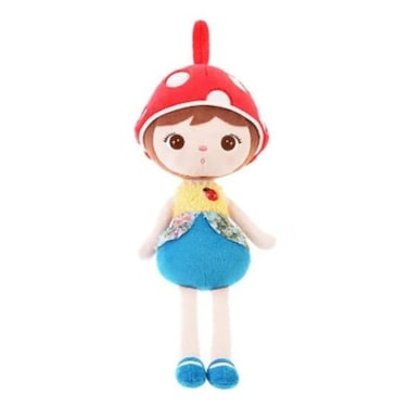 Soft and Adorable Baby Girl Dolls For Kids, Cute Plush Doll Figures for kids to play and cuddle with, Perfect for Birthday Gifts for kids (Red)