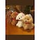 Soft and Adorable Realistic Furry Toy Dog with Pure Cotton Filling for Children Gift and Home Decoration, White