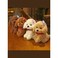 Soft and Adorable Realistic Furry Toy Dog with Pure Cotton Filling for Children Gift and Home Decoration, Brown