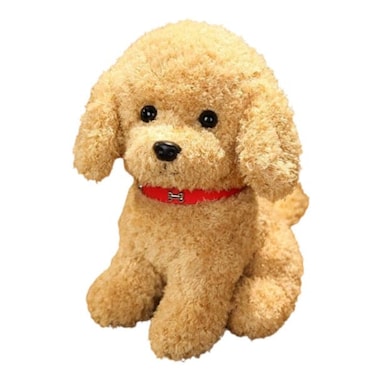 Soft and Adorable Realistic Furry Toy Dog with Pure Cotton Filling for Children Gift and Home Decoration, Golden