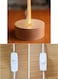 3D Acrylic Cat &amp; Dog Night Light Table Lamp with Wooden Base &ndash; LED Decorative Home Decor Gift in UAE