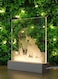 3D Acrylic Cat &amp; Dog Night Light Table Lamp with Wooden Base &ndash; LED Decorative Home Decor Gift in UAE
