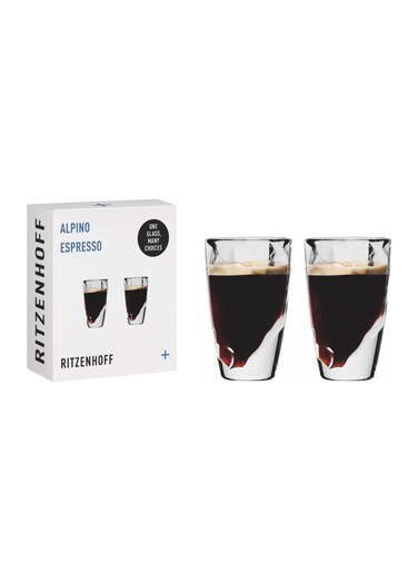Crystal Espresso Glasses Set of 2 (53 ml) &acirc;&euro;&ldquo; Espresso, Coffee &amp; Shot Glass Cups, Dishwasher Safe, Made in Germany