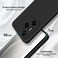 Case for Honor 300 Pro 5G, Liquid Gel Rubber Bumper Case with Soft Microfiber Lining Cushion Slim Shockproof Protective with Camera Protection Cover for Honor 300 Pro (Black)