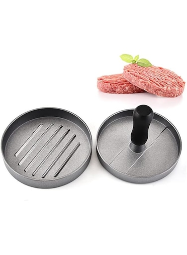 Fajia Presser,Burger Press Patty Maker Hamburger Maker Non-stick Zinc Alloy Presser for Barbecue Grilling