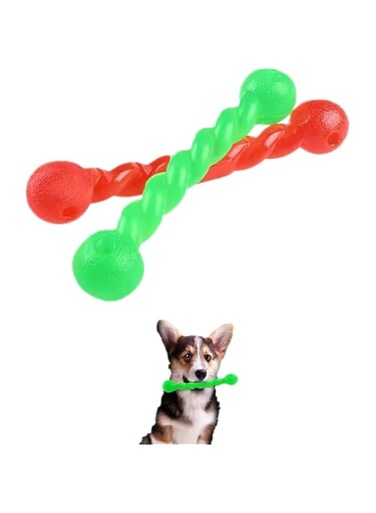 ZABEES Dog Interactive Toys, Grab Stick, Durable Dog Interactive Stick，Pet Toys for Dogs, Fetch Sticks, Healthy Grinding Chew Stick（2 pack）