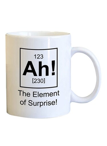 Your Wall The Element Of Surprise Printed Mug White/Black