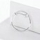 S925 Sterling Silver Ring Platinum Plated Open Ring