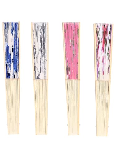 Folany Chinese Fan, Folding Hand Fan Bamboo Collapsible for Women for Young People for Tea Parties for Outdoor for Wall Decorations