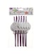 Goldedge 10pc Plastic Reusable Purple Color Straws Printed Happy Birthday, Ice Cream Cones and Confetti For All Ages Party &amp; Occasions Medium DI-95