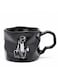 Fun Theme Ceramic Mug 400 ml Black Color Mug with Work on Friday Printed Design for Office and Casual Gifting