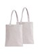 MOOZON Canvas Tote Bag， DIY Reusable Shopping Grocery Bag for Crafts, Welcome Bags, Goody Bags, Lunch Bags and More, Pack of 2, 13.8x15.7 Inchs