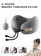 Life Travel Neck Pillow Soft U Shaped Cushion for Airplane Sleeping, Ergonomic Support Pillow for Workplace Reading, Portable U Shape Neck Rest for Yoga Camping Napping and Travel Comfort (Grey)