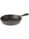 Lodge Cast Iron Grill Pan, 6.5 Inch, Black