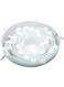 Dubai Gallery 6 Pcs Silicone Stretch Lids Wrap White Airtight Seal Set Various Sizes Reusable Cover For Bowl Cups Cans Container White 22 X 2.5 X 22Cm